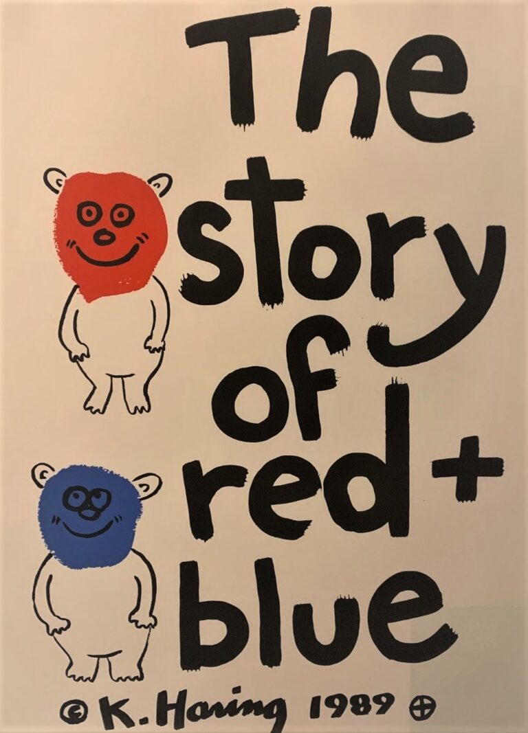 De Zutter Art gallery - Keith Haring - The Story of Red and Blue